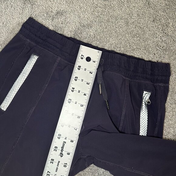 LULULEMON Track To Reality Pant II Women 2 Navy Blue Lined Reflective Jogger - Picture 13 of 14